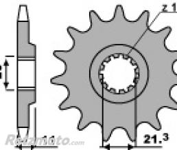 Pignon 12 dents PBR chaine 520 HUSQVARNA TC510, 610