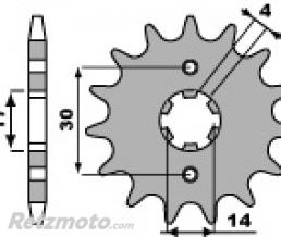 Pignon 14 dents PBR cha�ne 420 KAWASAKI KLX110