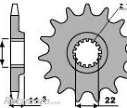 Pignon 16 dents PBR cha�ne 520 KTM 620 LC4
