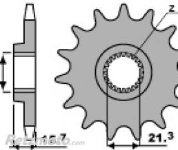 Pignon 15 dents PBR cha�ne 520 Yamaha XT600E