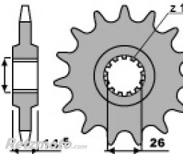 Pignon 15 dents PBR cha�ne 630 Honda CB750KZ,FZ