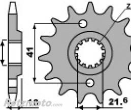 Pignon 15 dents PBR chaine 520 Honda NX650 DOMINATOR