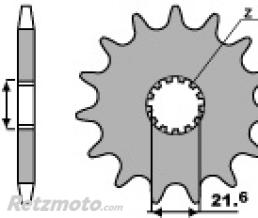 Pignon 14 dents PBR cha�ne 525 Suzuki SV650N
