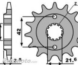 Pignon 14 dents PBR cha�ne 520 Kawasaki GPX250R
