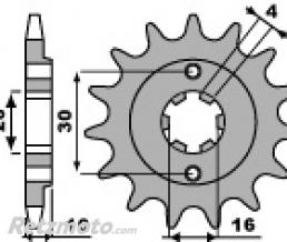 Pignon 14 dents PBR chaine 520 Cagiva 125 MITO