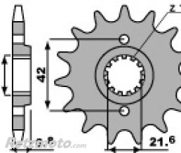 Pignon 16 dents PBR cha�ne 520 Suzuki GS500