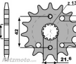 Pignon 17 dents PBR cha�ne 530 SUZUKI SV1000