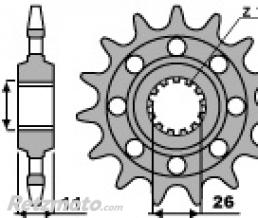Pignon 16 dents PBR cha�ne 520 Yamaha YZF R1