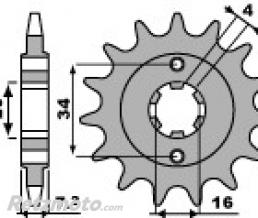 Pignon standard PBR 14 dents cha�ne 520 KTM Duke 125