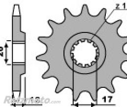 Pignon acier PBR 13 dents chaine 520 TM 125 MX