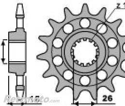 Pignon PBR 15 dents chaine 520 BMW S1000RR