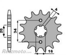 Pignon 15 dents PBR chaine 428 Yamaha DT125LC