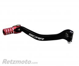 S�lecteur de vitesse SCAR noir mat/embout rouge Suzuki RM85