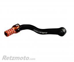 S�lecteur de vitesse SCAR noir mat/embout orange KTM EXC/SX250