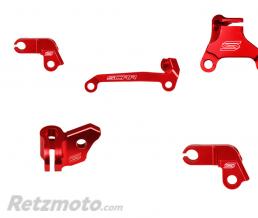 Guide c�ble d'embrayage SCAR rouge Honda CRF450R
