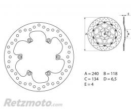 Disque de frein BREMBO Oro fixe