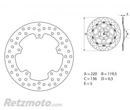 BREMBO Disque de frein BREMBO Oro fixe