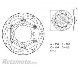 BREMBO Disque de frein BREMBO Oro flottant