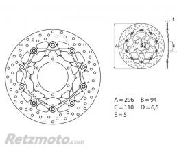 Disque de frein BREMBO Oro flottant
