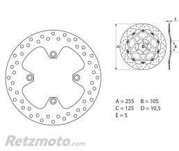 Disque de frein BREMBO Oro fixe