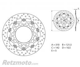 BREMBO Disque de frein BREMBO Oro flottant