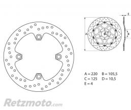 Disque de frein BREMBO Oro fixe