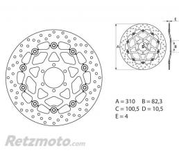 BREMBO Disque de frein BREMBO Oro flottant