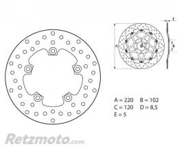 BREMBO Disque de frein BREMBO Oro fixe