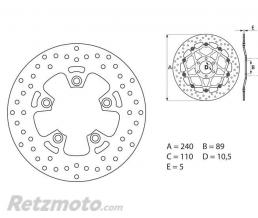 Disque de frein BREMBO Oro fixe