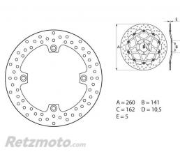 BREMBO Disque de frein BREMBO Oro fixe