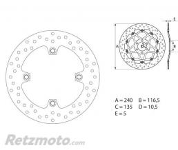 BREMBO Disque de frein BREMBO Oro fixe