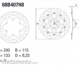 Disque de frein BREMBO Oro fixe