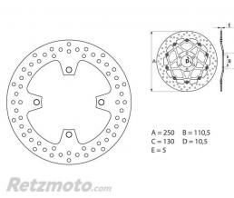 BREMBO Disque de frein BREMBO Oro fixe