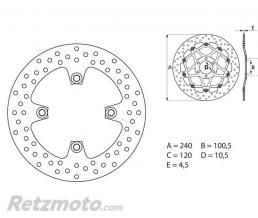 Disque de frein BREMBO Oro fixe