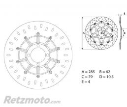 Disque de frein BREMBO Oro fixe
