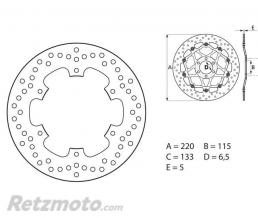Disque de frein BREMBO Oro fixe