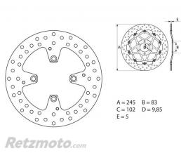 BREMBO Disque de frein BREMBO Oro fixe