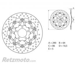 BREMBO Disque de frein BREMBO Oro flottant