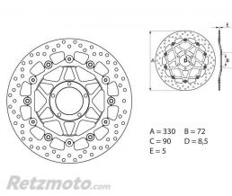 BREMBO Disque de frein BREMBO Oro flottant