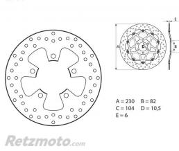 Disque de frein BREMBO Oro fixe