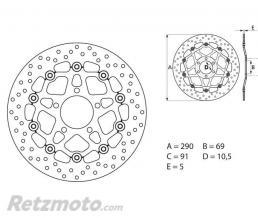 Disque de frein BREMBO Oro flottant