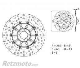 Disque de frein BREMBO BMW K100/K1100 fixe