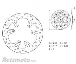 Disque de frein BREMBO Oro fixe