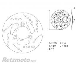Disque de frein BREMBO Oro fixe
