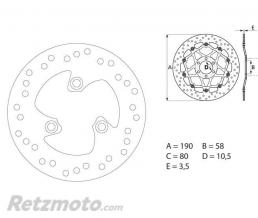 BREMBO Disque de frein BREMBO Oro fixe