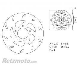 BREMBO Disque de frein BREMBO Oro fixe