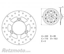 Disque de frein BREMBO Oro fixe