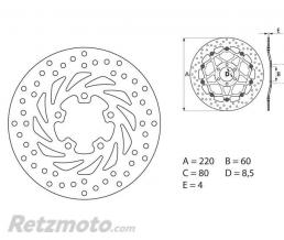 BREMBO Disque de frein BREMBO Oro fixe