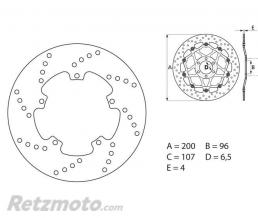 BREMBO Disque de frein BREMBO Oro fixe