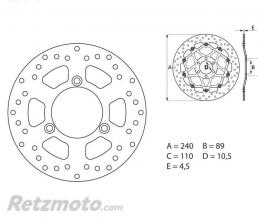 BREMBO Disque de frein BREMBO Oro fixe